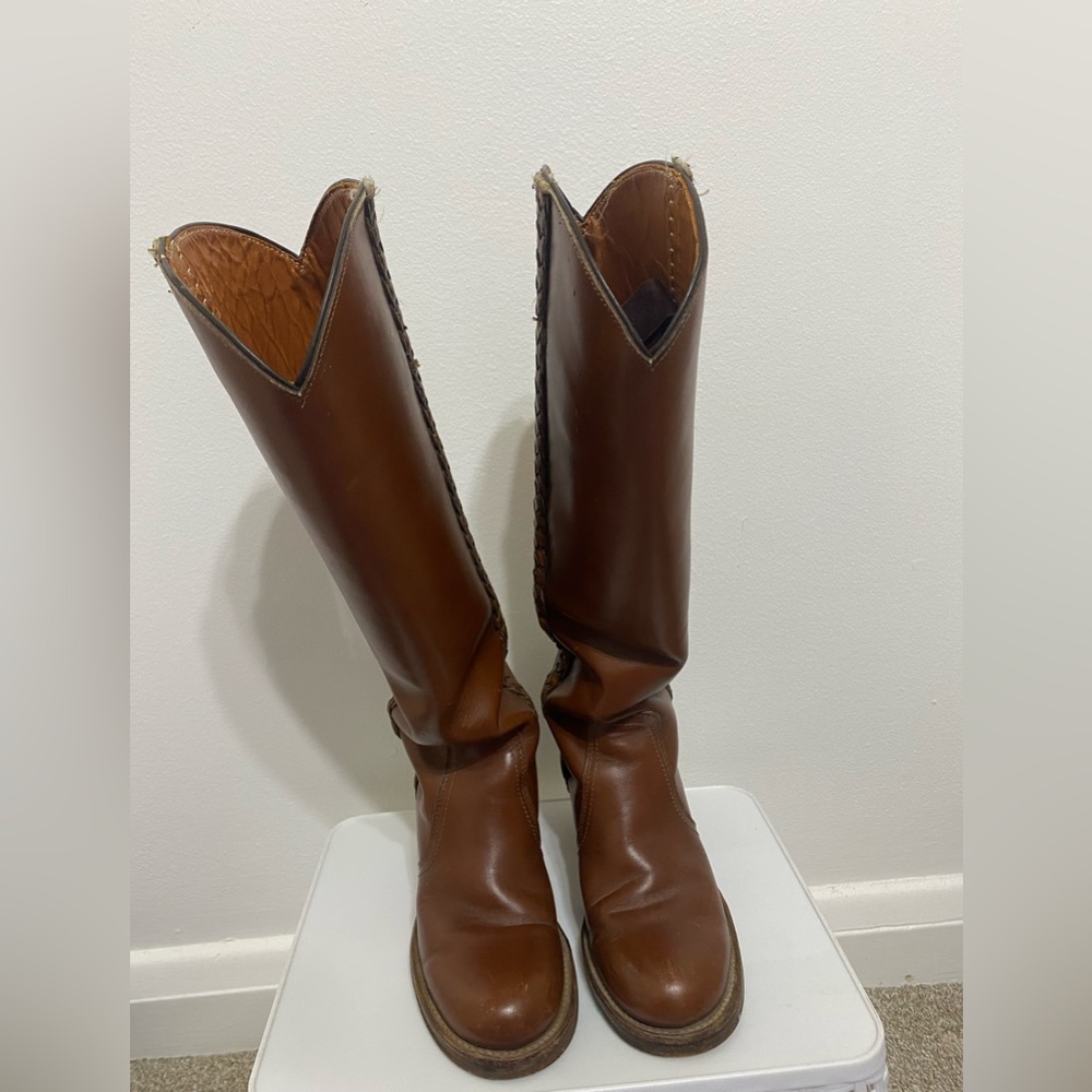 Frye Tan Leather Boots